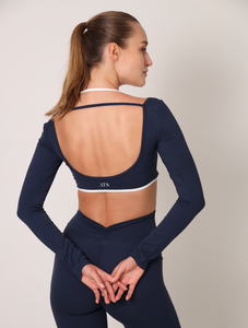Top Long Sleeve Sculpt Line Navy Top Long Sleeve Sculpt Line Navy