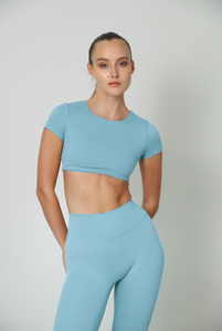 Crop top Basic Line Blue