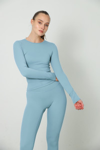 Top Long Sleeve Basic line Blue Top Long Sleeve Basic line Blue
