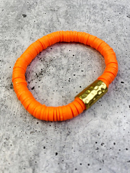 Disc Bracelet: Orange