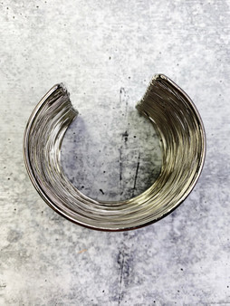 Wire Cuff: Silver