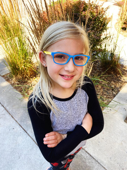 Kids Blue Light Blocking Glasses: Yellow/Blue