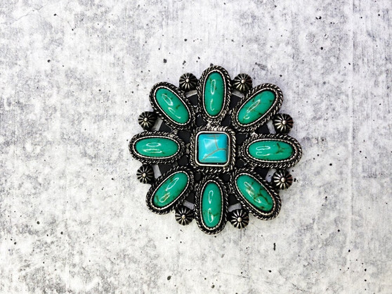Pop Socket: Green and Turquoise Concho