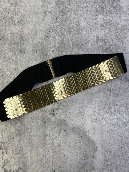 Stretch Gold and Black Belt