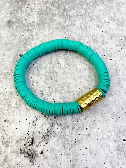 Disc Bracelet: Turquoise