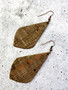 Cork and Copper Lightweight Earring: Brown