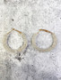 Hoop Earrings: Iridescent Glitter