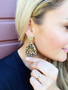 Teardrop Earrings: Leopard Bead
