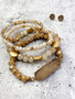 Stack and Studs: Champagne Druzy