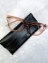 Blue Light Blocking Glasses: Pink Frame