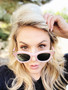 Love Lindsey Sunnies: Pink Frame and Mirror Lens