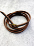 Leather Wrap Bracelet: Brown
