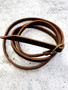 Leather Wrap Bracelet: Brown