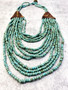 Multi Layer Bead Necklace: Turquoise