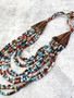 Multi Layer Bead Necklace: Mixed