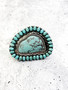 Adjustable Ring: Large Turquoise Stone