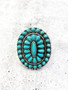 Adjustable Ring: Large Oval Turquoise