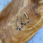 Gold and Leather Teardrop: Leopard 