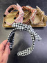 Houndstooth Pearl Headband 