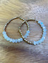 Sparkle Beaded Hoop Earring