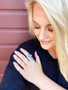 Turquoise and Silver Cross Ring