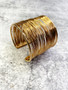 Wire Cuff: Gold