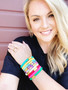 Disc Bracelet: Aqua