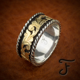 Cowboy Wedding Rings Mens Western Rings Online Fanning Jewelry   R 1 B  38745.1539718551 