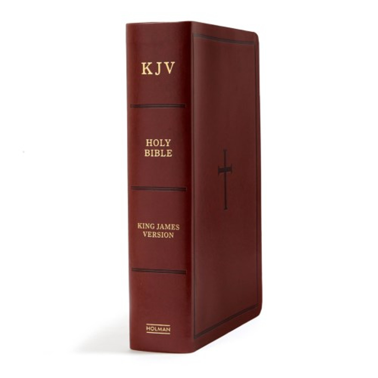 Holy Bible: KJV Personal Size Reference Bible， Brown/Black Leathertouch  Holman Bibles Holman Bible-