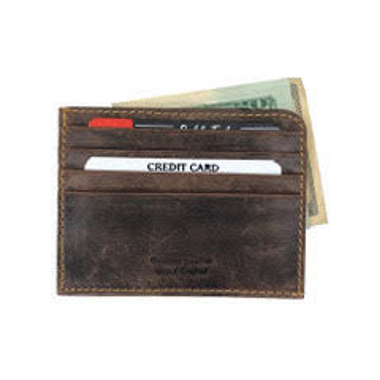 McClard's Gifts: leather slim front pocket wallet/money clip