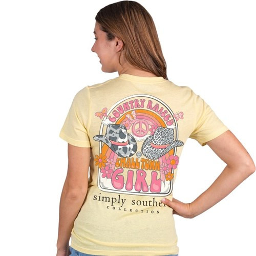 Small Town Mellow Short Sleeve Tee by Simply Southern McClard's
