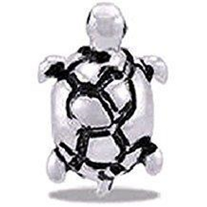 Turtle Silver Bead Turtle Silver Bead