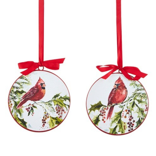 6" Cardinal Disc Ornament 6" Cardinal Disc Ornament