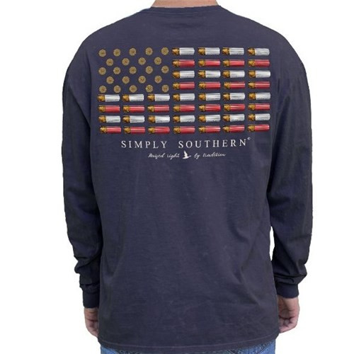 Simply Southern Flag Long Sleeve Tee Unisex Simply Southern Flag Long Sleeve Tee Unisex