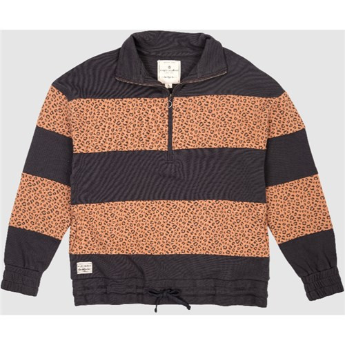 Simply Southern Leopard Quarter Zip Up