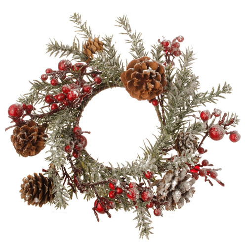 Pine & Berry Candle Ring