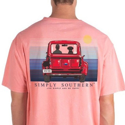 Simply Southern Men's Live Simple and Be Happy T-Shirt Simply Southern Men's Live Simple and Be Happy T-Shirt