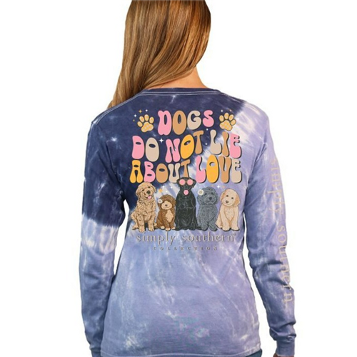 Dogs Do Not Lie About Love Long Sleeve Tee by Simply Southern Dogs Do Not Lie About Love Long Sleeve Tee by Simply Southern