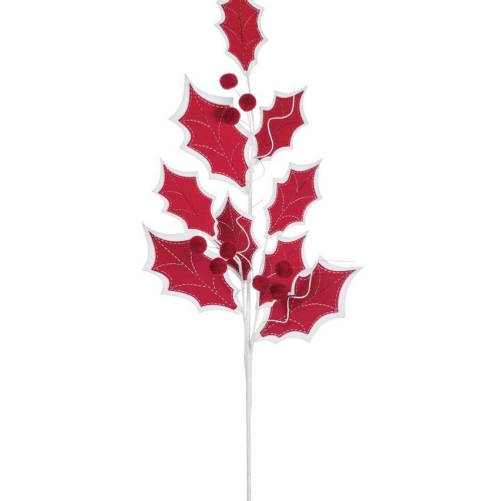 Holly Leaf Spray 14"L x3"W x33.5"H