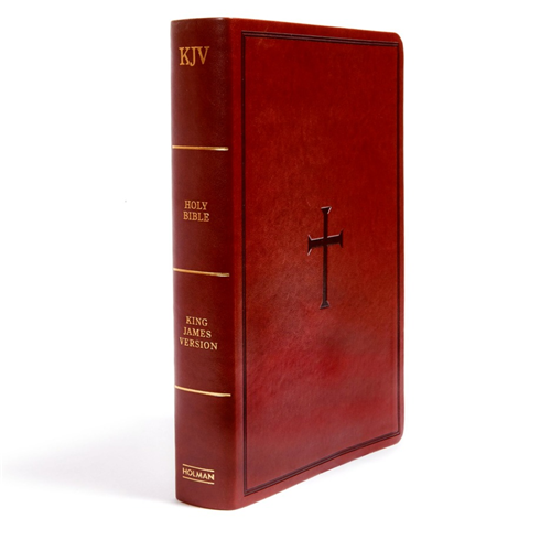 Holman KJV Super Giant Print Reference Bible Brown Indexed