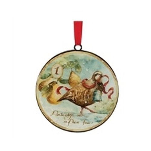 6" Iron Ornament- Partridge in a Pear Tree 6" Iron Ornament- Partridge in a Pear Tree