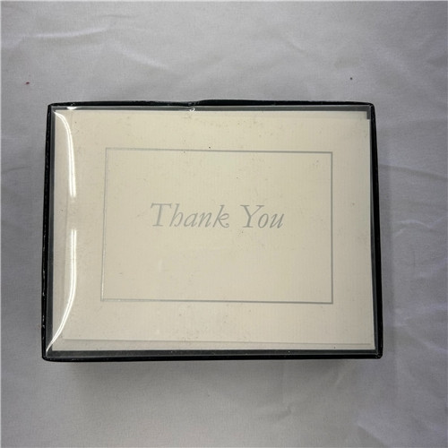 Silver on Wht Thank You Notes Silver on Wht Thank You Notes