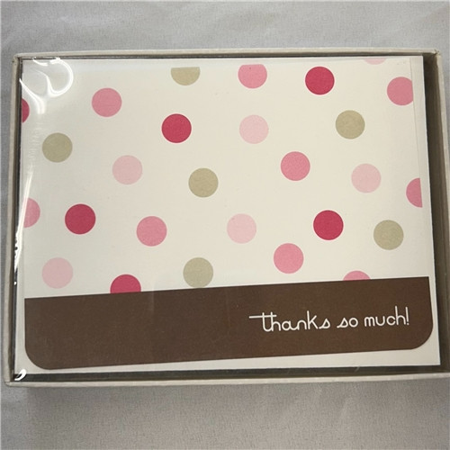 Girl Dots Thank You Card Girl Dots Thank You Card