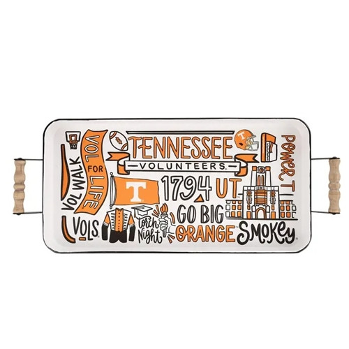 University of Tennessee Collage Enamel Tray University of Tennessee Collage Enamel Tray