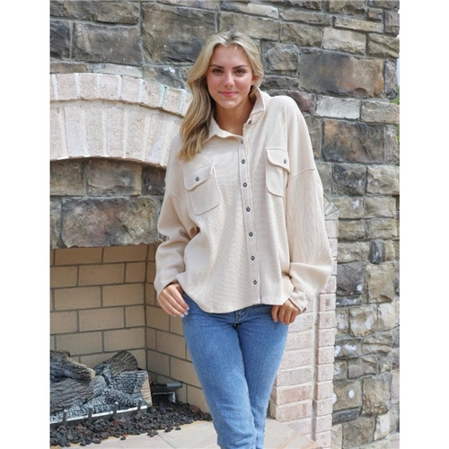 Simply Southern Waffle Shacket-Parch Simply Southern Waffle Shacket-Parch