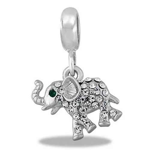 Bling Elephant Dangle DaVinci Bead