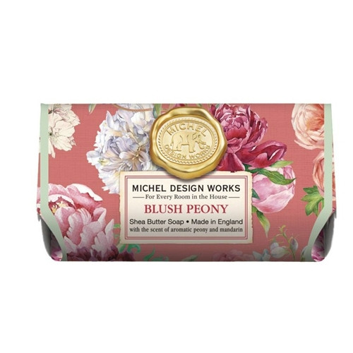 Blush Peony Large Shea Butter Soap Bar by Michel Designs