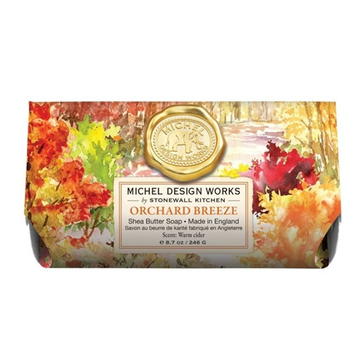 Orchard Breeze Large Bath Shea Butter Soap Bar by Michel Designs