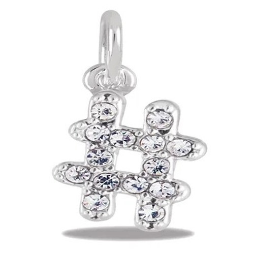CZ Hashtag DaVinci Bead