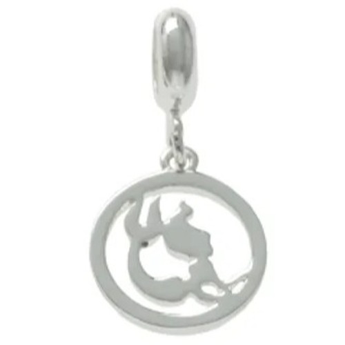 Mermaid DaVinci Silver Bead With Fish